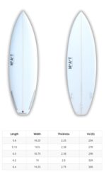 Going on a trip? Or not? This is your one board quiver for everyday use - round squash or swallow from weak waves to hollow, take your pick.