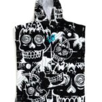 GROM PONCHO : BLACK WHITE