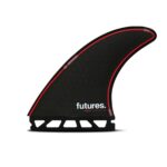 FUTURE FINS - JORDY - THRUSTER - HONEYCOMBE - LARGE - BLACK/RED