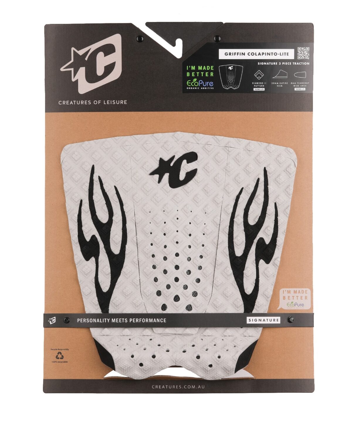 Griffin Colapinto Lite Bone Black flames N GRIFFIN COLAPINTO LITE ECOPURE : BONE BLACK FLAMES - Image 1