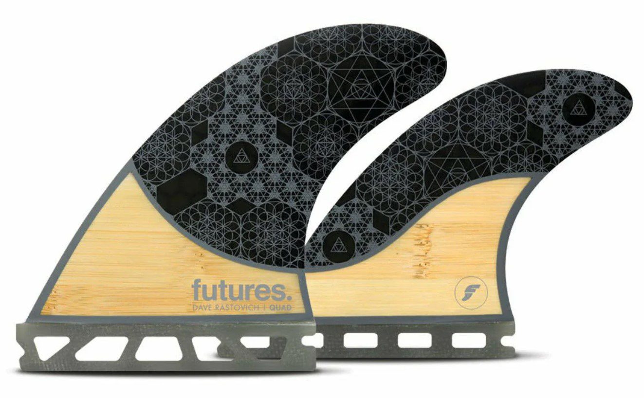 rasta quad bamboo grey 25 m RASTA QUAD (4 FIN SET) - Image 1